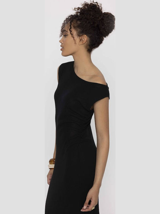 Kynthia Maxi Dress Knitted Black