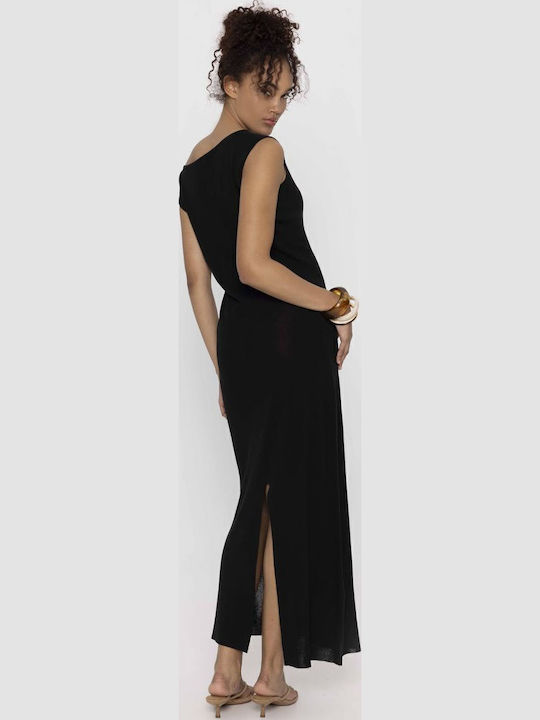 Kynthia Maxi Dress Knitted Black