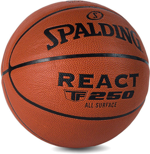 Spalding React TF-250 Μπάλα Μπάσκετ Indoor/Outdoor