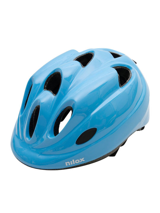 Nilox Kids' Helmet for City Bike Blue with LED Light