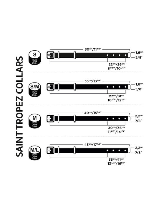 Myfamily Saint Tropez S Weißes Halsband