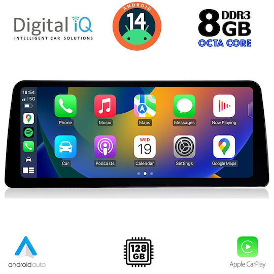Digital IQ Ηχοσύστημα Αυτοκινήτου 2010-2013 (Bluetooth/USB/WiFi/GPS/Apple-Carplay/Android-Auto) με Οθόνη Αφής 12.3"