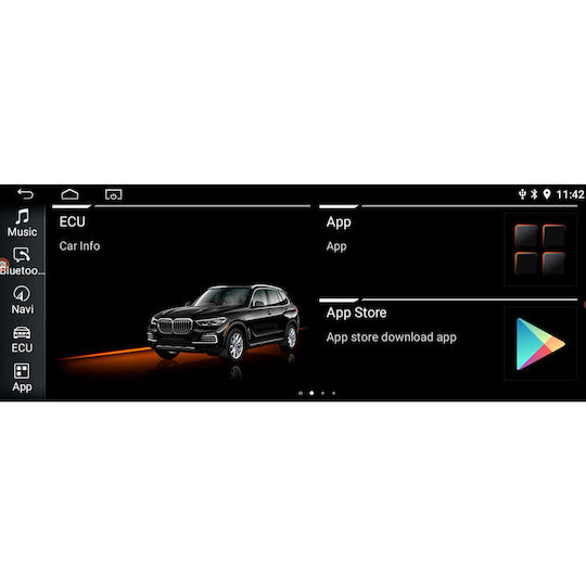 Digital IQ Car Audio System for BMW X5 (F15) 2013-2016 (Bluetooth/USB/WiFi/GPS/Apple-Carplay/Android-Auto) with Touch Screen 10.25"