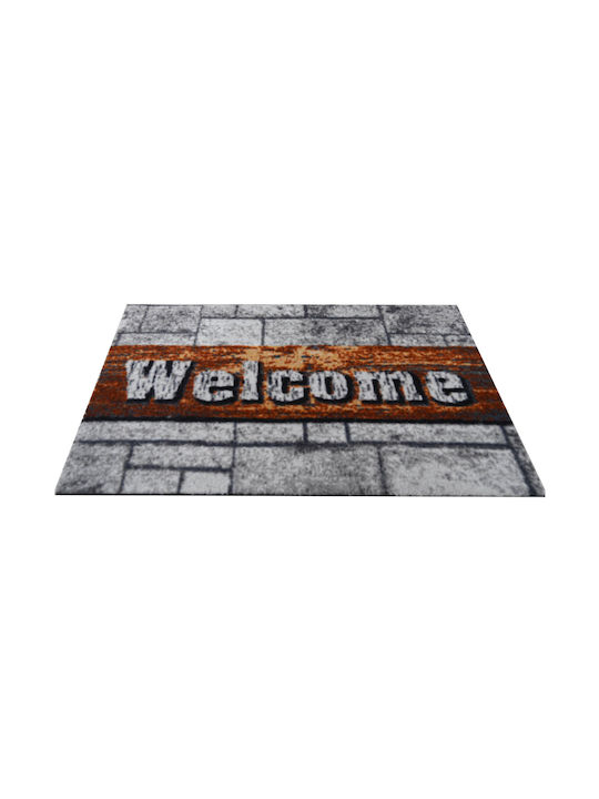Entrance Mat Anti-slip Gray 45x75cm Thickness 5mm