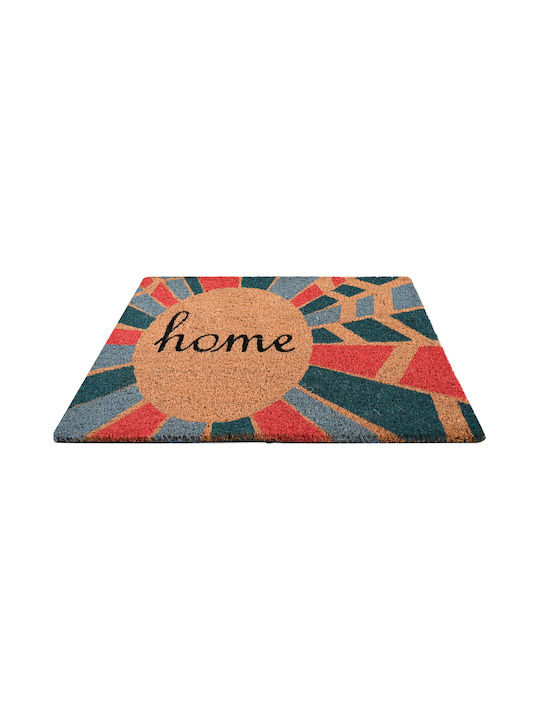 Entrance Mat made of Coir with Anti-slip Backing Multicolour 45x75cm Thickness 15mm