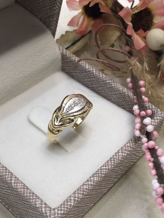 Antwnakakis Ring made of White gold 18K