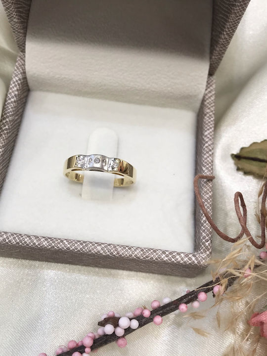 Antwnakakis Damen Ring aus Weißgold 18K