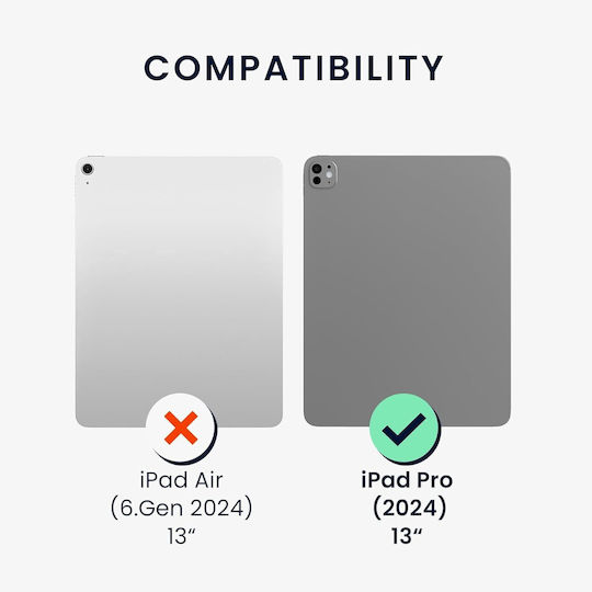 KWmobile Back Cover Durable Blacη (iPad Pro 13" 2024)