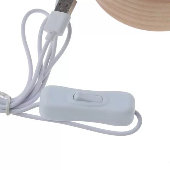 Led Παιδικό Διακοσμητικό Φωτιστικό Μπεζ 20x14cm