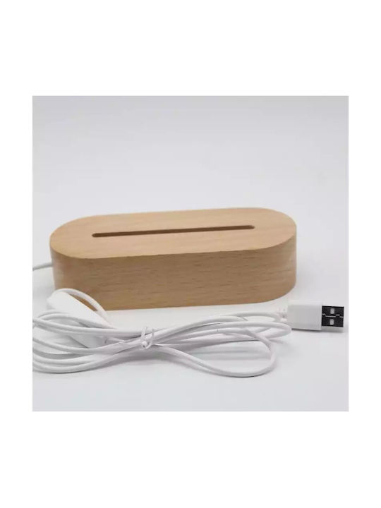 Led Παιδικό Διακοσμητικό Φωτιστικό Μπεζ 17x14cm