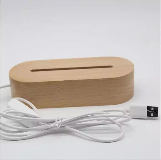 Led Παιδικό Διακοσμητικό Φωτιστικό Μπεζ 17x14cm