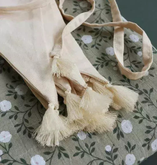Ghirlandă din Material Textil Disty Crem A Little Lovely Company