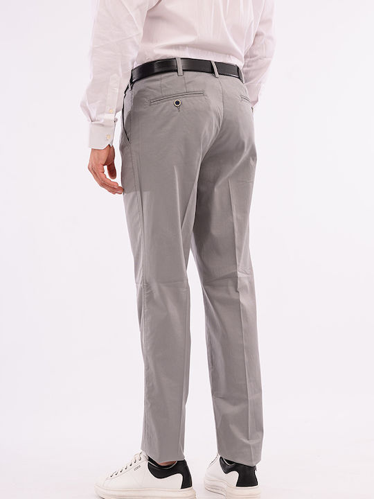 Herrenhosen Chino Elastisch Grau