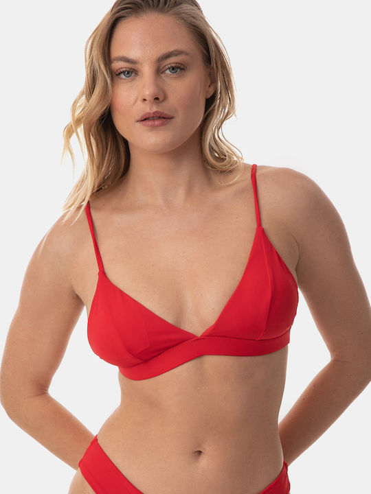 Topuri De Bikini Triunghi Cupe C Roșu