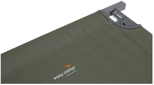 Folding Guest Bed Campaign Single Green 190x72.5x40.5cm