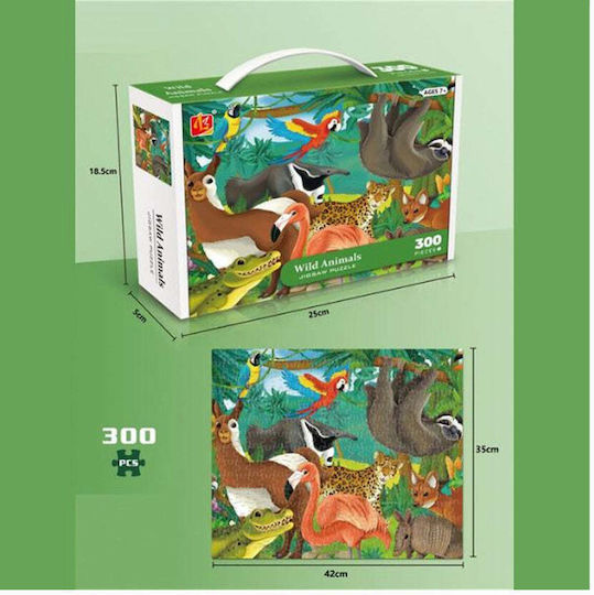 Kinderpuzzle Wilde Dschungeltiere 300 Teile