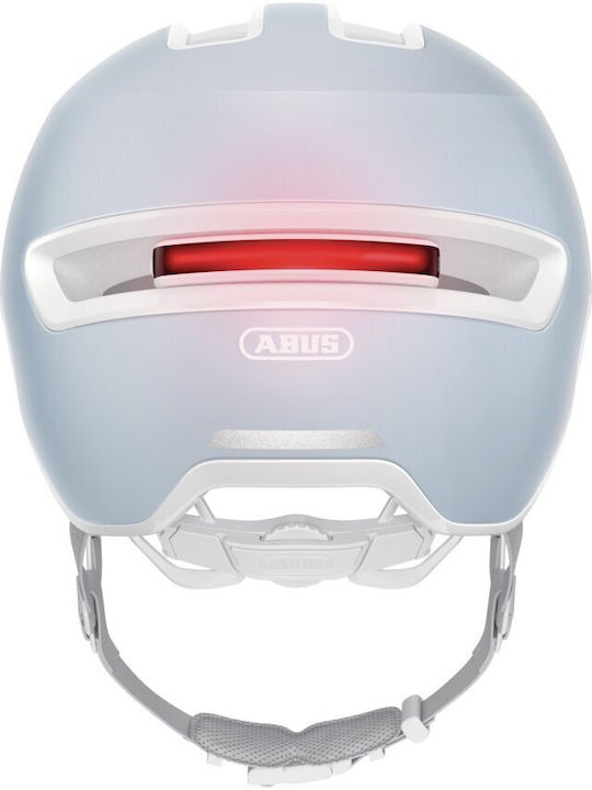 Abus Hud-y Pure Fahrradhelm Blau-Weiß Urban Größe L