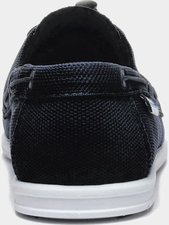 Monterey Ανδρικά Boat Shoes σε Μαύρο Χρώμα