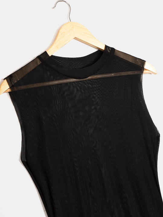 Rock Club Feminin Lung Rochie de Plajă Black