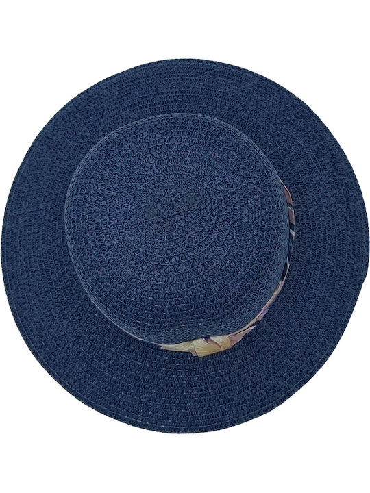 Brims and Trims Wicker Women's Hat Blue