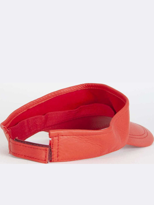 MRDline Pălării Pentru Femei Visor Piele Roșu