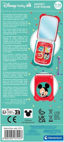 Clementoni Mickey Mouse Flip Phone Toy for 9+ Months