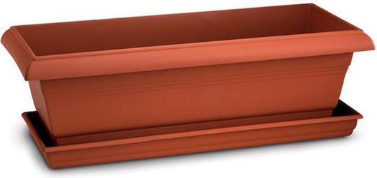 Atmosphera Festone Planter Box Plastic Terracotta Atmosphera Festone Planter Box Plastic Terracotta
