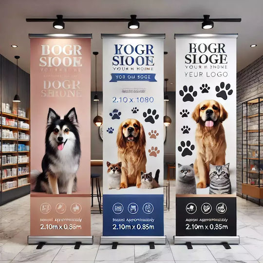 Roll Up Stand Τζάμια Dogs Lover