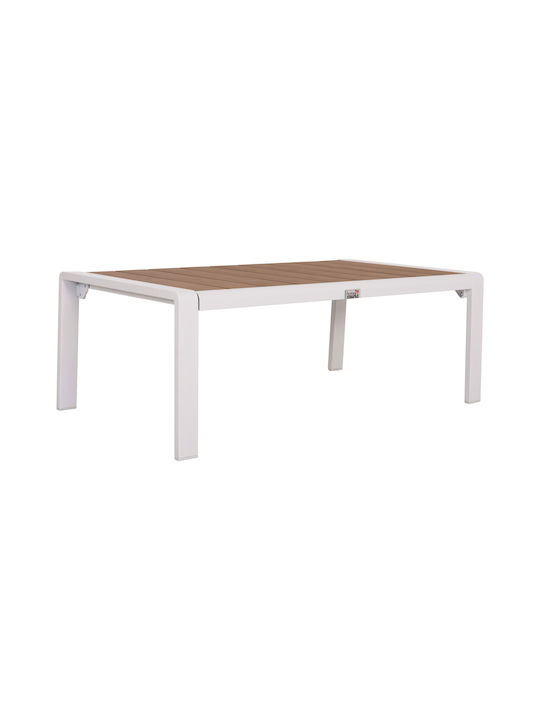 Tisch für kleine Außenbereiche Stabil Bentry White 53x65x35cm