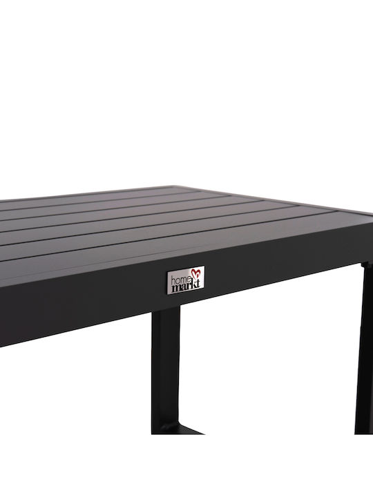 Sentry Auxiliary Outdoor Free Standing Aluminum Table Dark Grey 87x43xcm