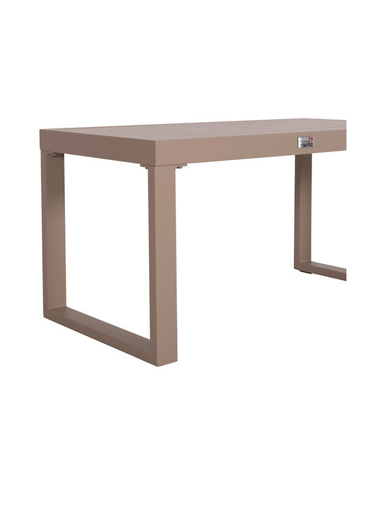 Sentry Auxiliary Outdoor Free Standing Aluminum Table Cappuccino 87x43xcm