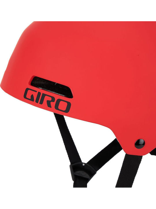 Giro Cască pentru biciclete / trotinete pentru copii pentru biciclete Orașului Roșu cu protecție MIPS și lumină LED încorporată