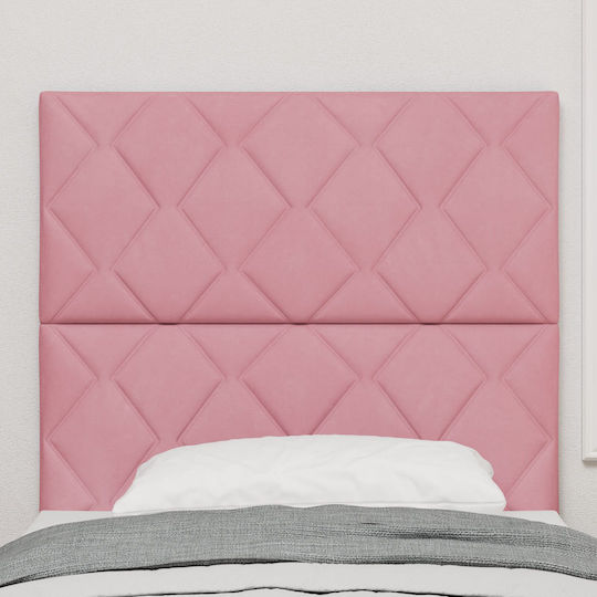 vidaXL Stoff-Kopfkissen für Bett Rosa 200cm