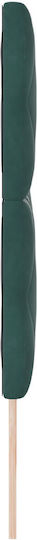 vidaXL Табла за легло Текстил Dark Green 200см