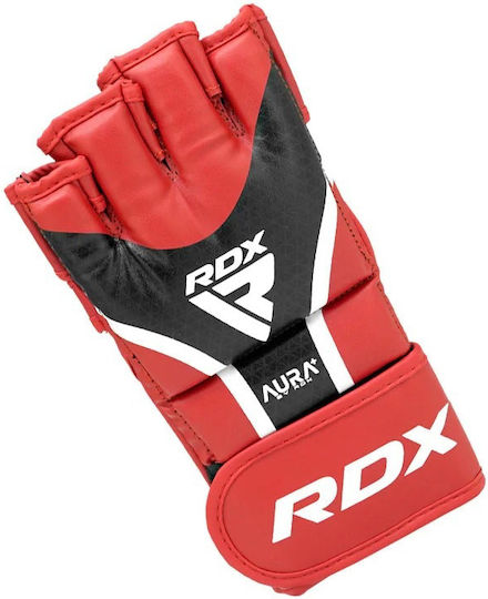 Grappling Gloves Aura Plus T-17 Red Black L