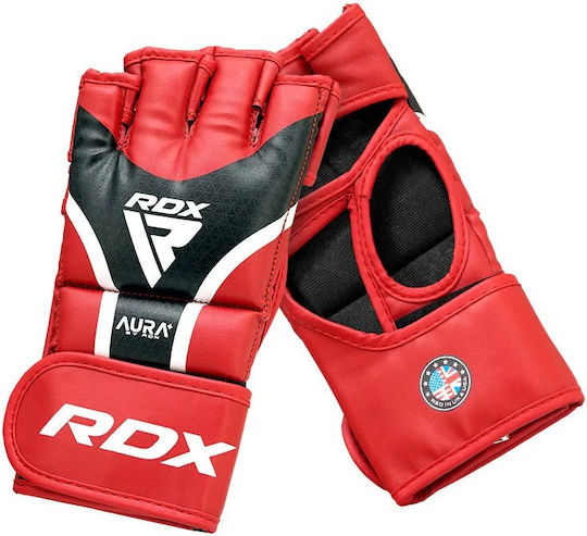 Grappling Gloves Aura Plus T-17 Red Black L
