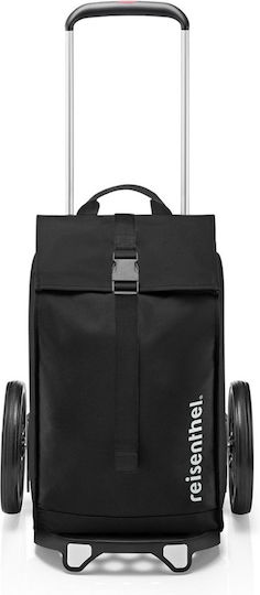 Stoff Einkaufswagen Schwarz 22x22x22cm