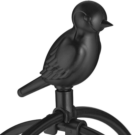 Set 2 Garden Flower Supports Obelisk Dimensions 188 x 30 cm Black Relaxdays