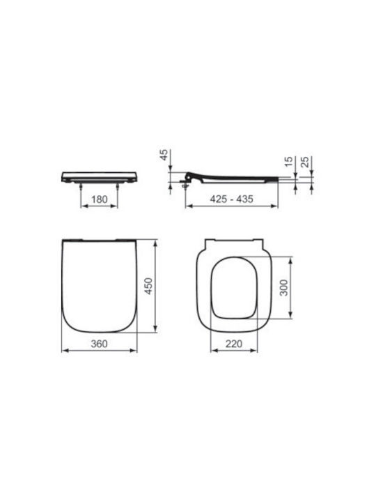 Ideal Standard I.life B Λεκάνη Κρεμαστή Λευκή