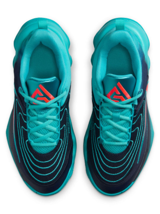 Giannis Immortality 4 Kids Sports Shoes Basketball with Laces Turquoise