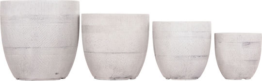 HomeMarkt Саксия Фибростъкло Сив