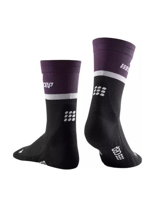 CEP Mid Cut V4 Running Socks Purple 1 Pair