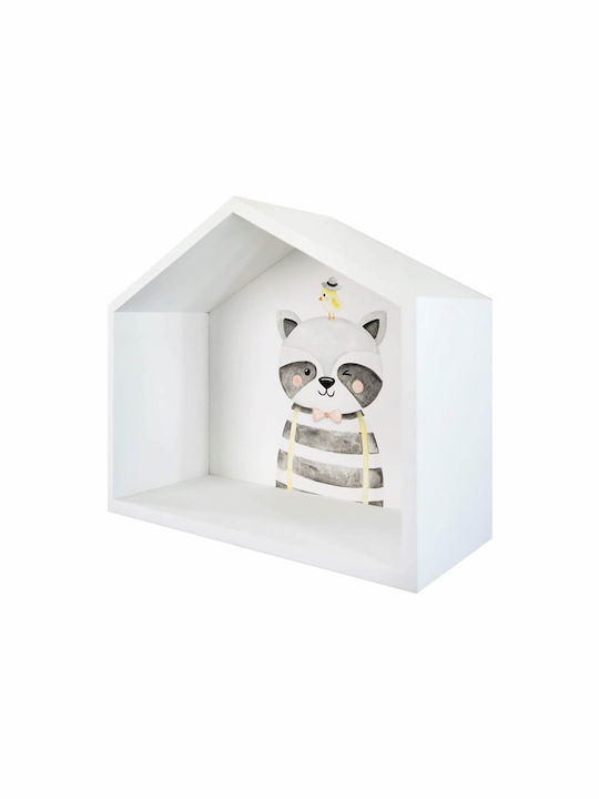 Детски Рафт За Стена 35x28.5x14см