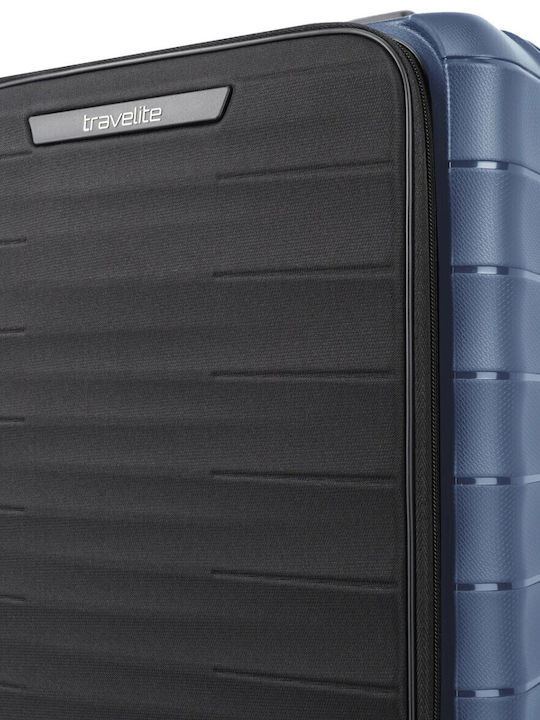 Travelite Mooby S+ Cabin Suitcase Front Pocket Navy