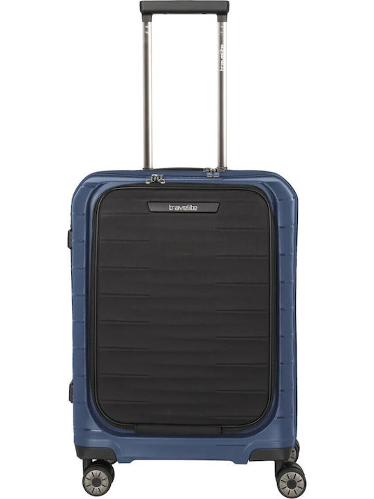 Travelite Mooby S+ Cabin Suitcase Front Pocket Navy