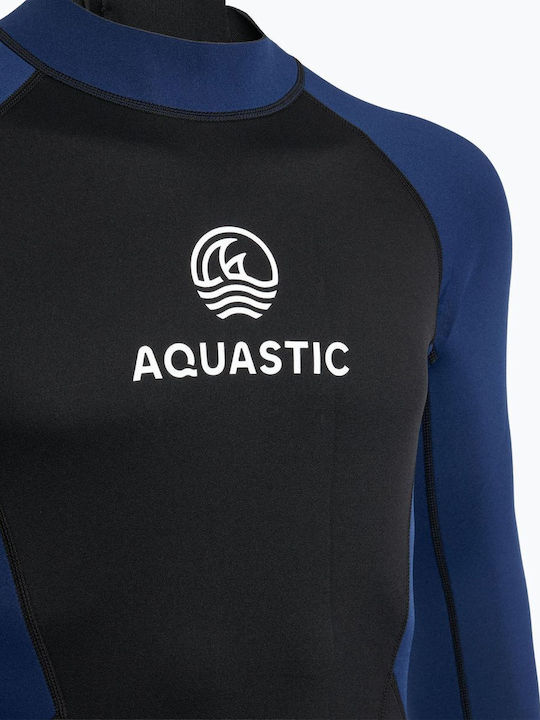 Men's Wetsuit Aquastic Wavey Lg 2 Mm Black Navy Size Xl