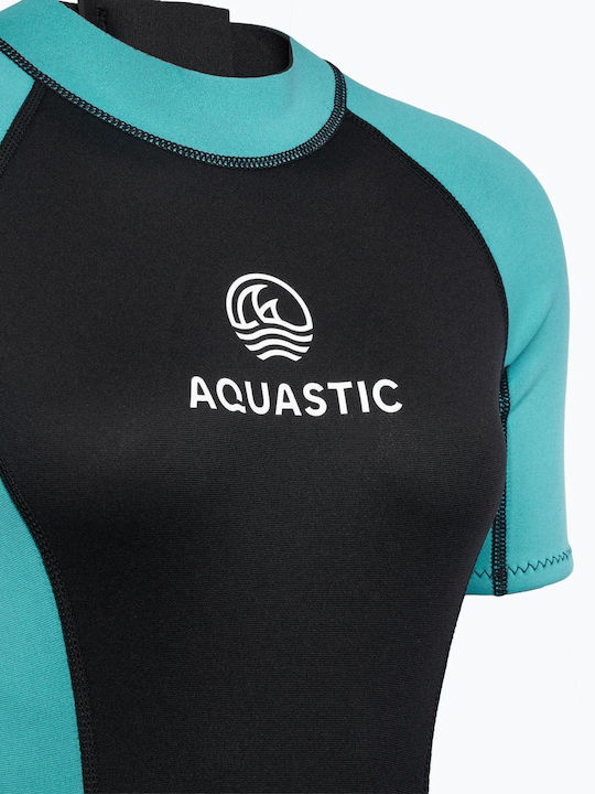 Women's Aquastic Wavey Wetsuit 2 Mm Black Mint Size S