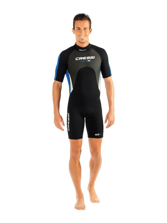 Cressi Med X Men's Wetsuit 2.5 Mm Black Blue Size L
