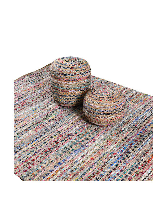 Stool For Living Room Wicker Multicolour 40x40x40cm