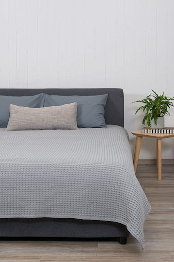 Viokarpet Pătură Waffle Piqué Superdublă 230x240 cm Gri
